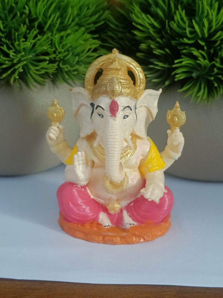 3D printed hand-painted Ganpati idol Pune