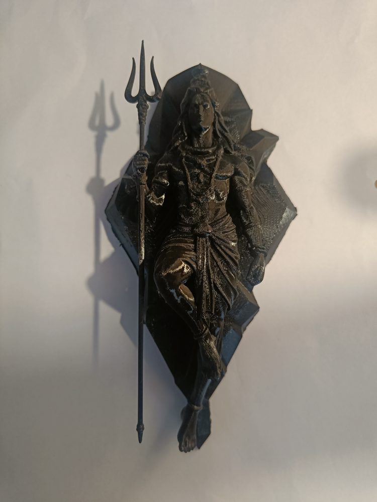 3D printed Shiva wall hanging with trident, Pune