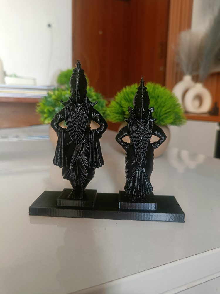 3D printed Vitthal Rukmini idols — Pandharpur Vithoba Rakhumai, Pune